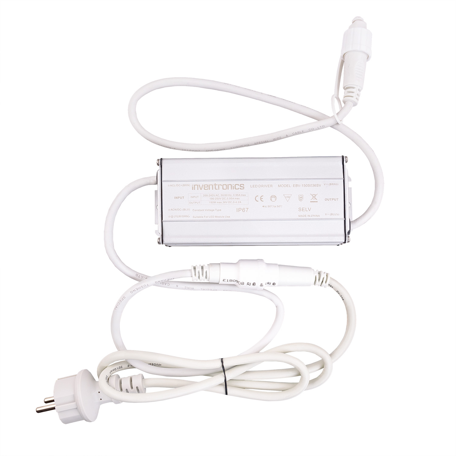 Transformador Connect ProLine 36V, 150 vatios, cable blanco
