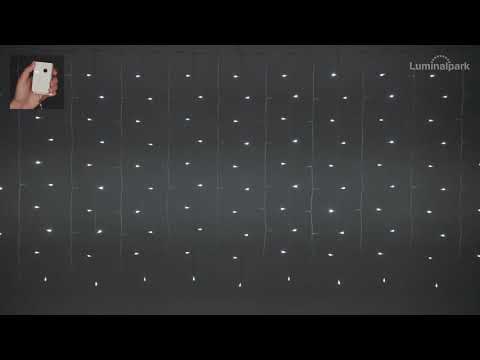 Lichtervorhang 5 x h 1 m, 500 LEDs kaltweiß, weißes Kabel 2 Lichtervorhang 5 x h 1 m, 500 LEDs kaltweiß, weißes Kabel 2