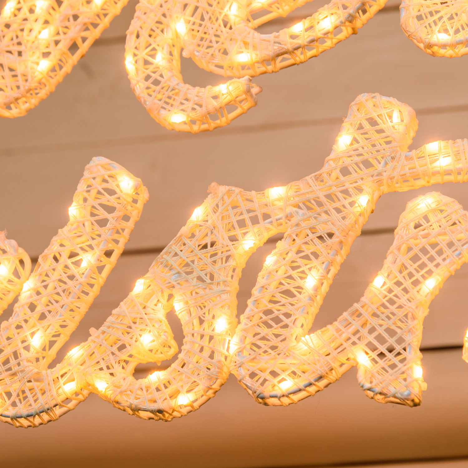 Écriture Merry Christmas 3D Light Cream & Brown, h. 37 cm, 214 Led blanc chaud traditionnel 6 Écriture Merry Christmas 3D Light Cream & Brown, h. 37 cm, 214 Led blanc chaud traditionnel 6