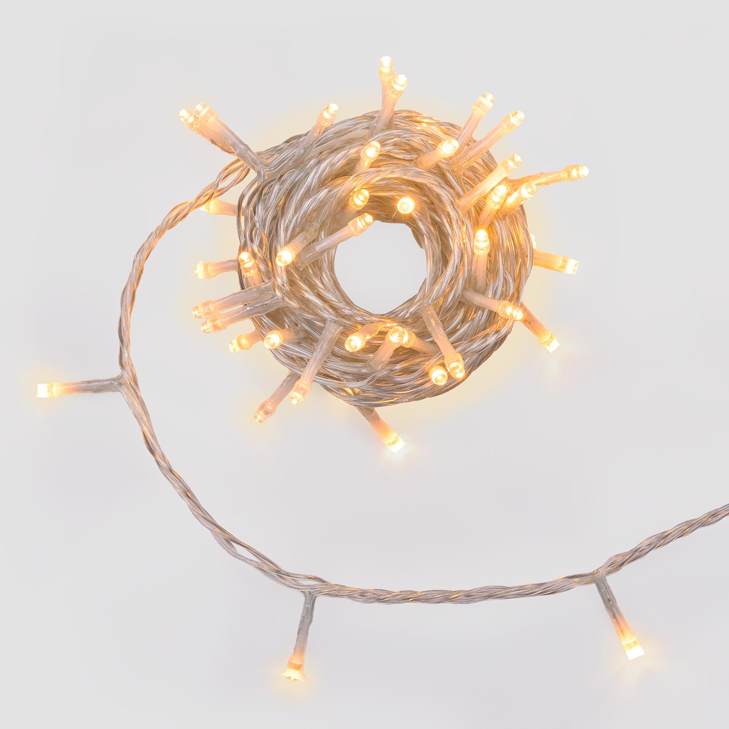 Lichterkette Connect+ 5 m, 50 LEDs warmweiß, transparentes Kabel, erweiterbar Lichterkette Connect+ 5 m, 50 LEDs warmweiß, transparentes Kabel, erweiterbar