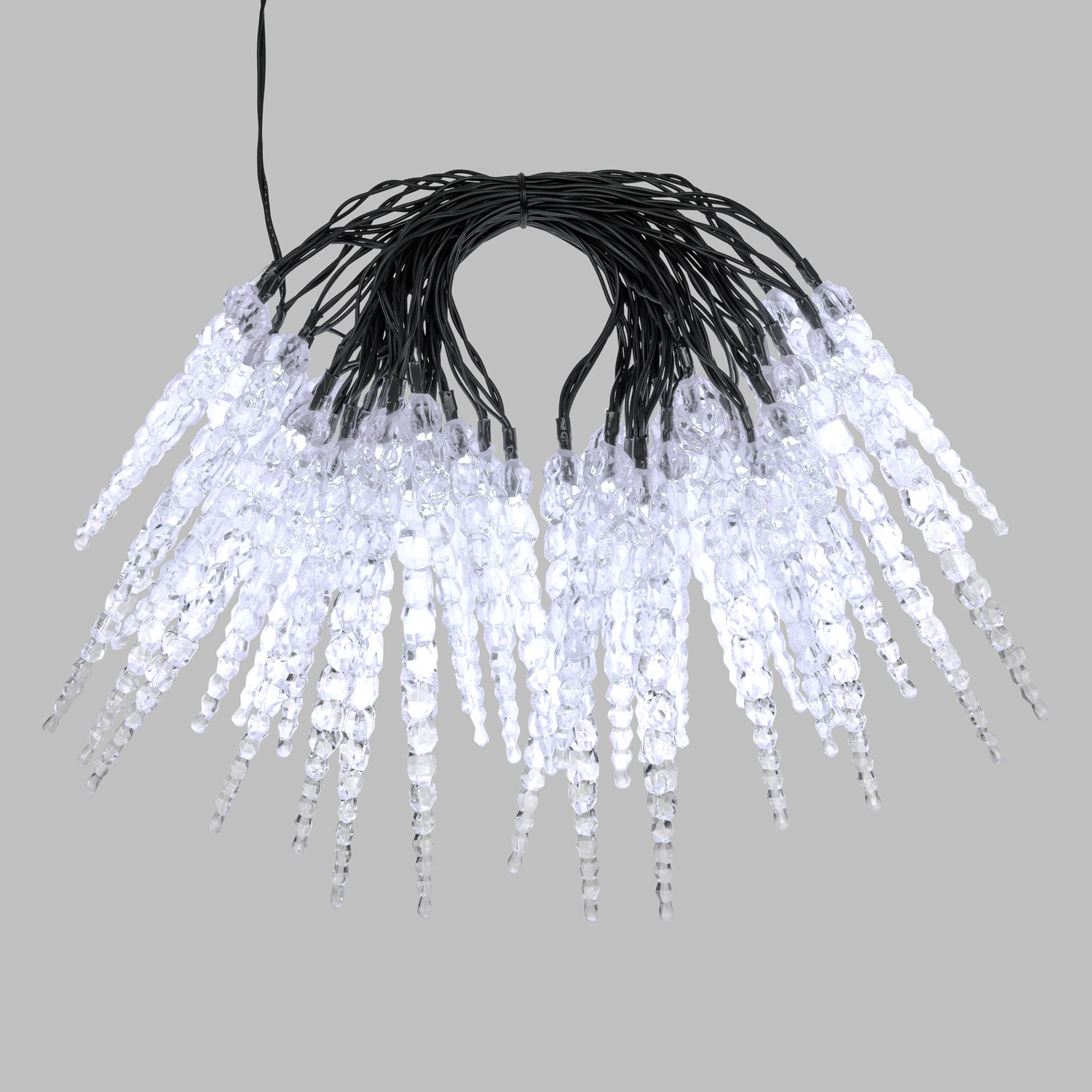 Dekolichterkette 8 m, 40 LED-Eiszapfen kaltweiß 5 Dekolichterkette 8 m, 40 LED-Eiszapfen kaltweiß 5