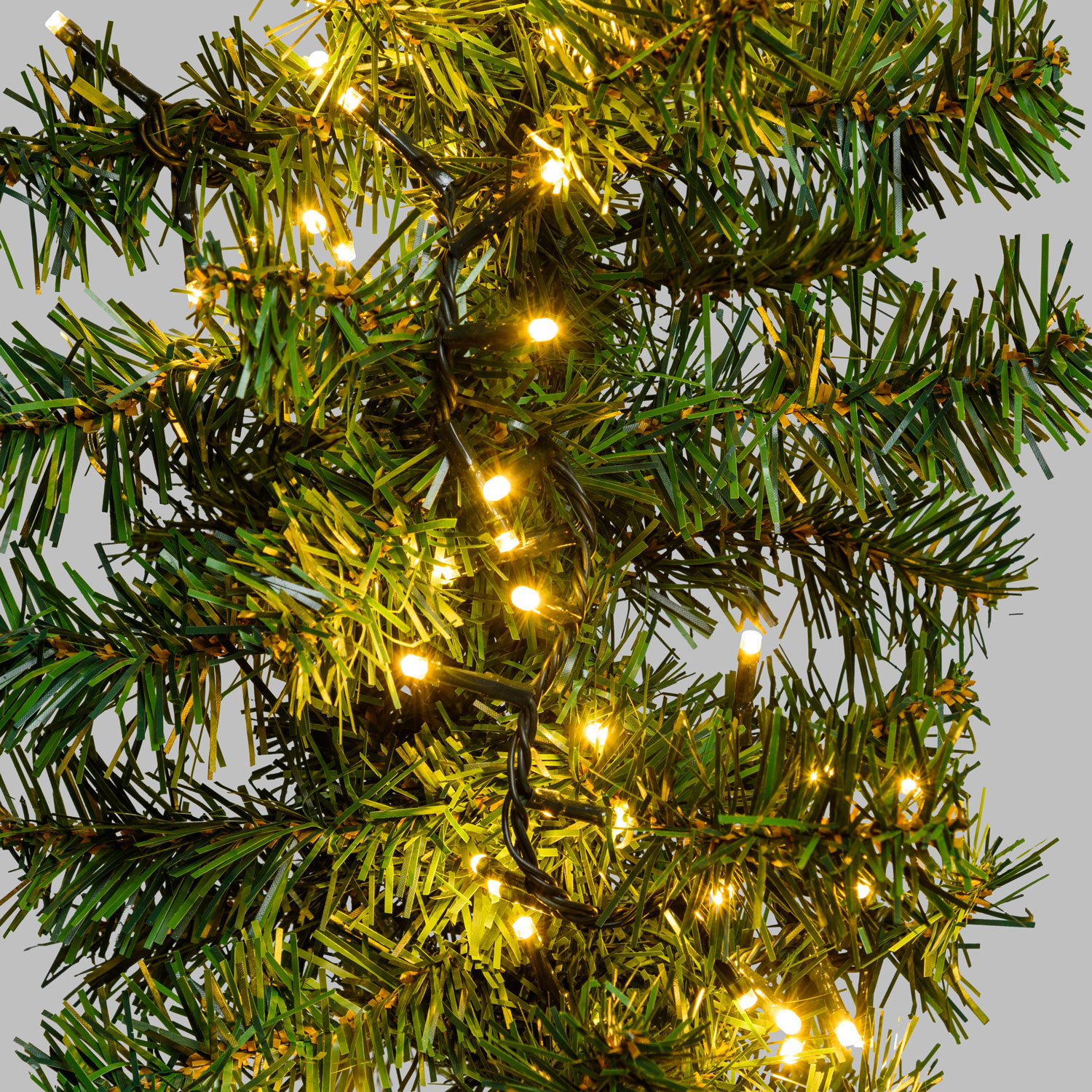 Rama de pino verde Moena 2,7 m, 400 led blanco cálido, prolongable 5 Rama de pino verde Moena 2,7 m, 400 led blanco cálido, prolongable 5