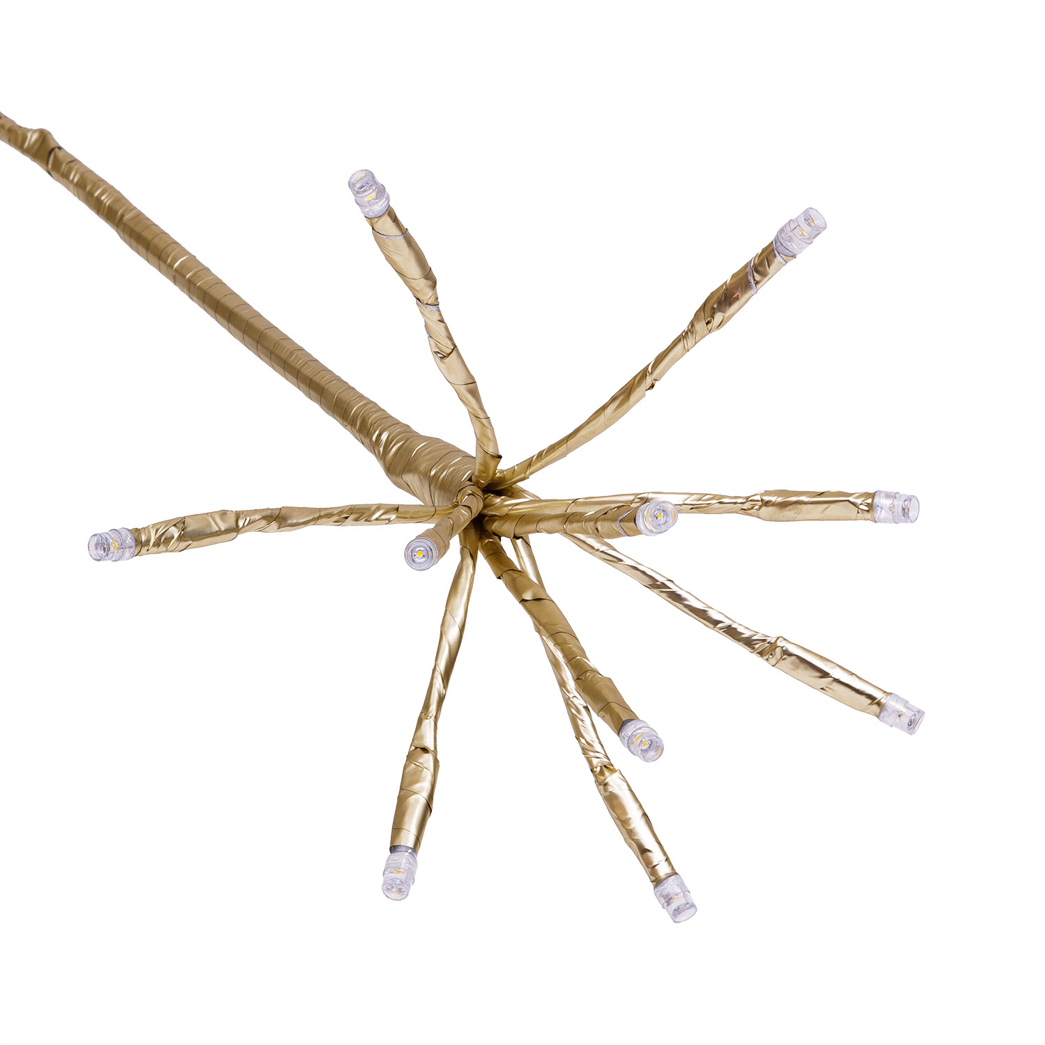 Albero Conico Champagne, h 2,7 m, 1810 led bianco caldo 3