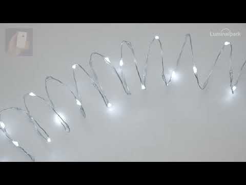 Catena argento 10 m, 200 microled bianco freddo 2 Catena argento 10 m, 200 microled bianco freddo 2