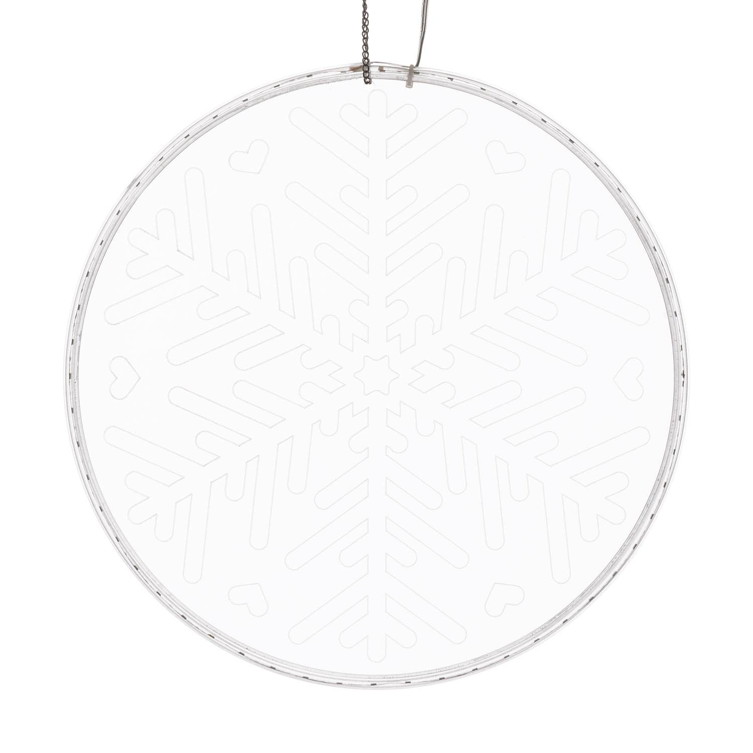 Fiocco di neve luminoso inciso Ø 30 cm 2 Fiocco di neve luminoso inciso Ø 30 cm 2