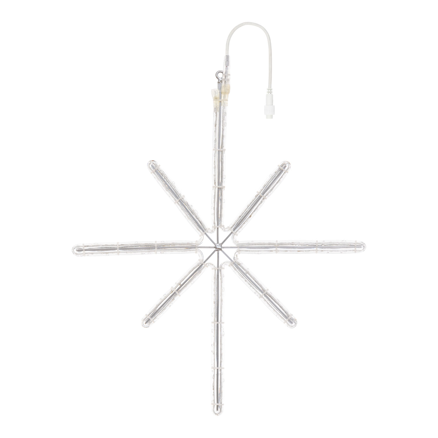 Stella polare in tubo luminoso, 67 x 70 cm, 146 led bianco caldo e bianco freddo 6 Stella polare in tubo luminoso, 67 x 70 cm, 146 led bianco caldo e bianco freddo 6