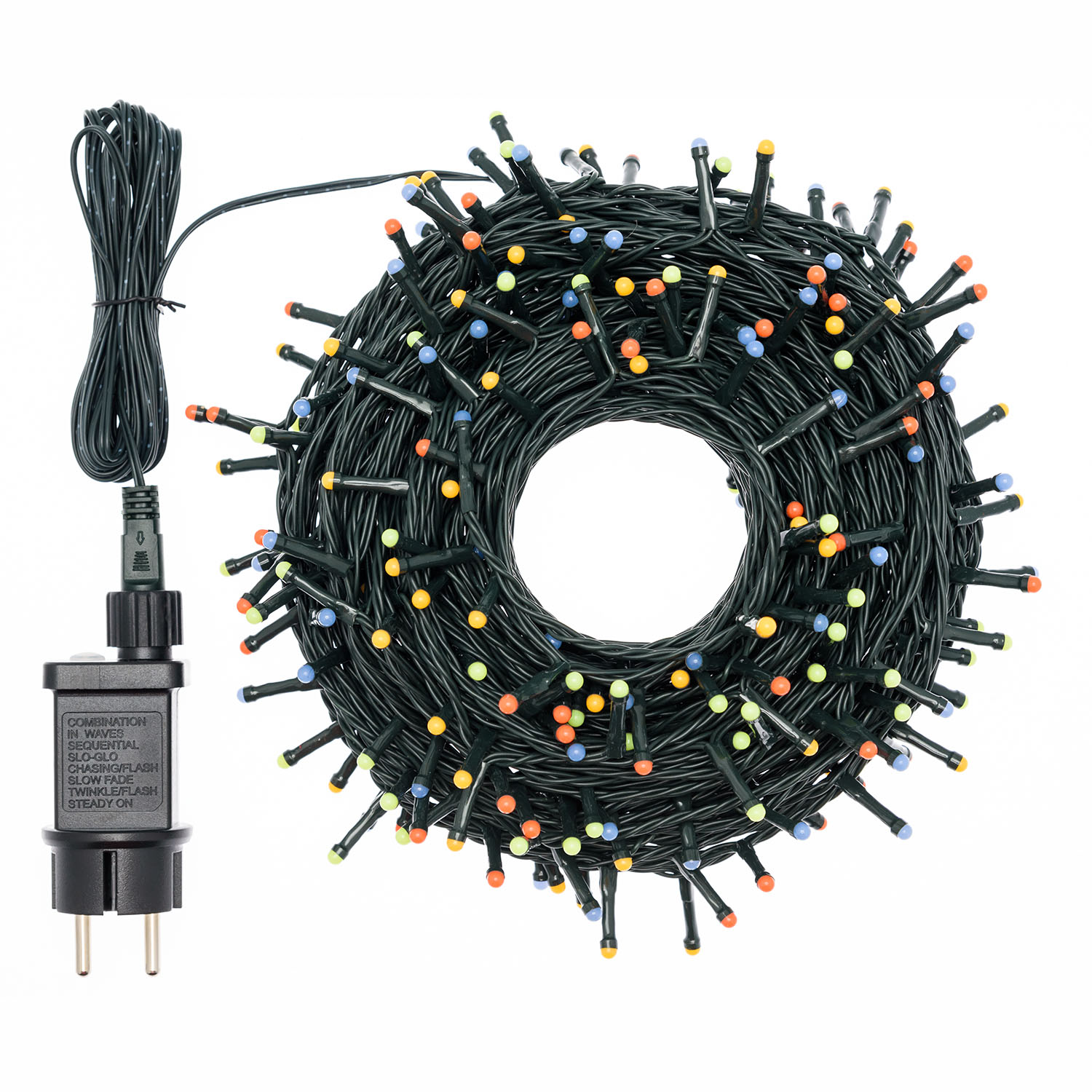 Guirlande 25 m, led multicolor, panneau solaire et transformateur inclus 6 Guirlande 25 m, led multicolor, panneau solaire et transformateur inclus 6