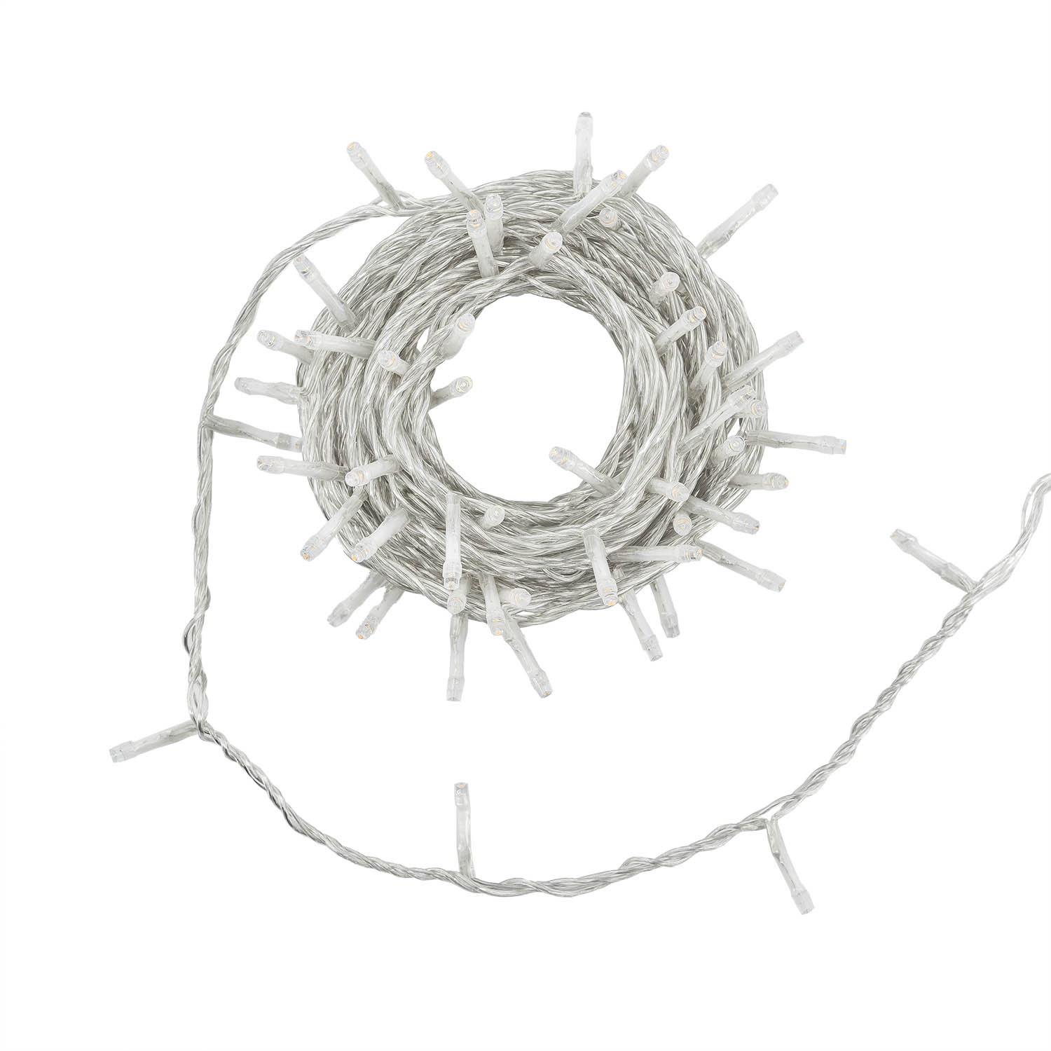 Guirlande Connect+ 8 m, 80 led blanc chaud et blanc froid, câble transparent, prolongeable 6