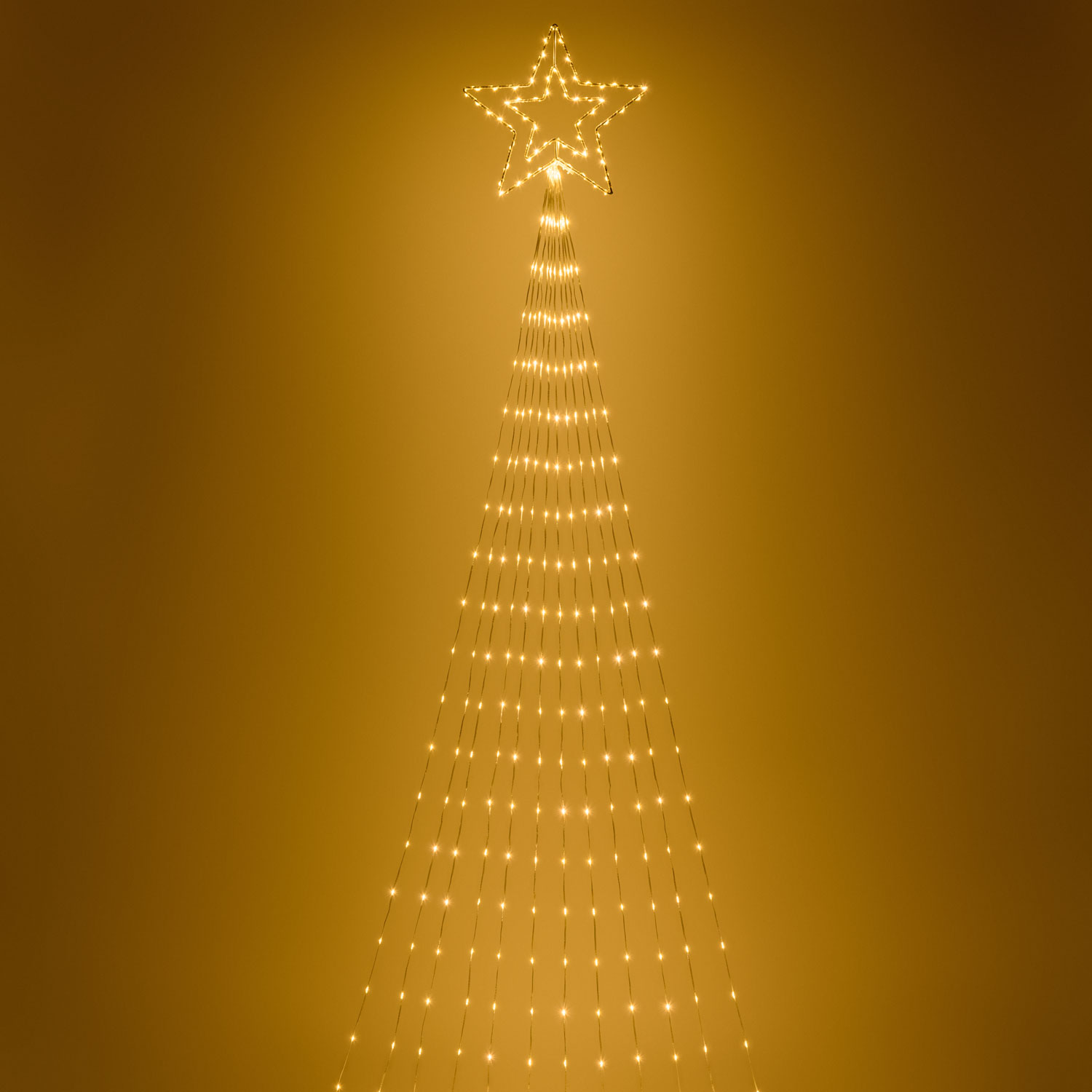 h 4m Magic Tree Comet Star, 545 Warm White Light Drops, Clear Cable h 4m Magic Tree Comet Star, 545 Warm White Light Drops, Clear Cable