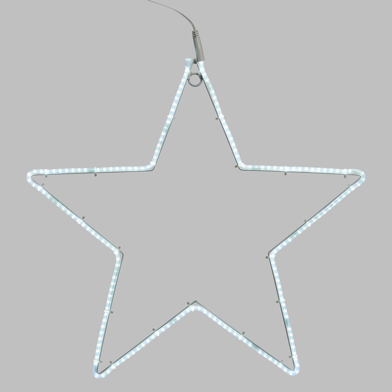 Stern aus SMD Strip Lichtschlauch Ø 55 cm, 192 LEDs kaltweiß 2 Stern aus SMD Strip Lichtschlauch Ø 55 cm, 192 LEDs kaltweiß 2