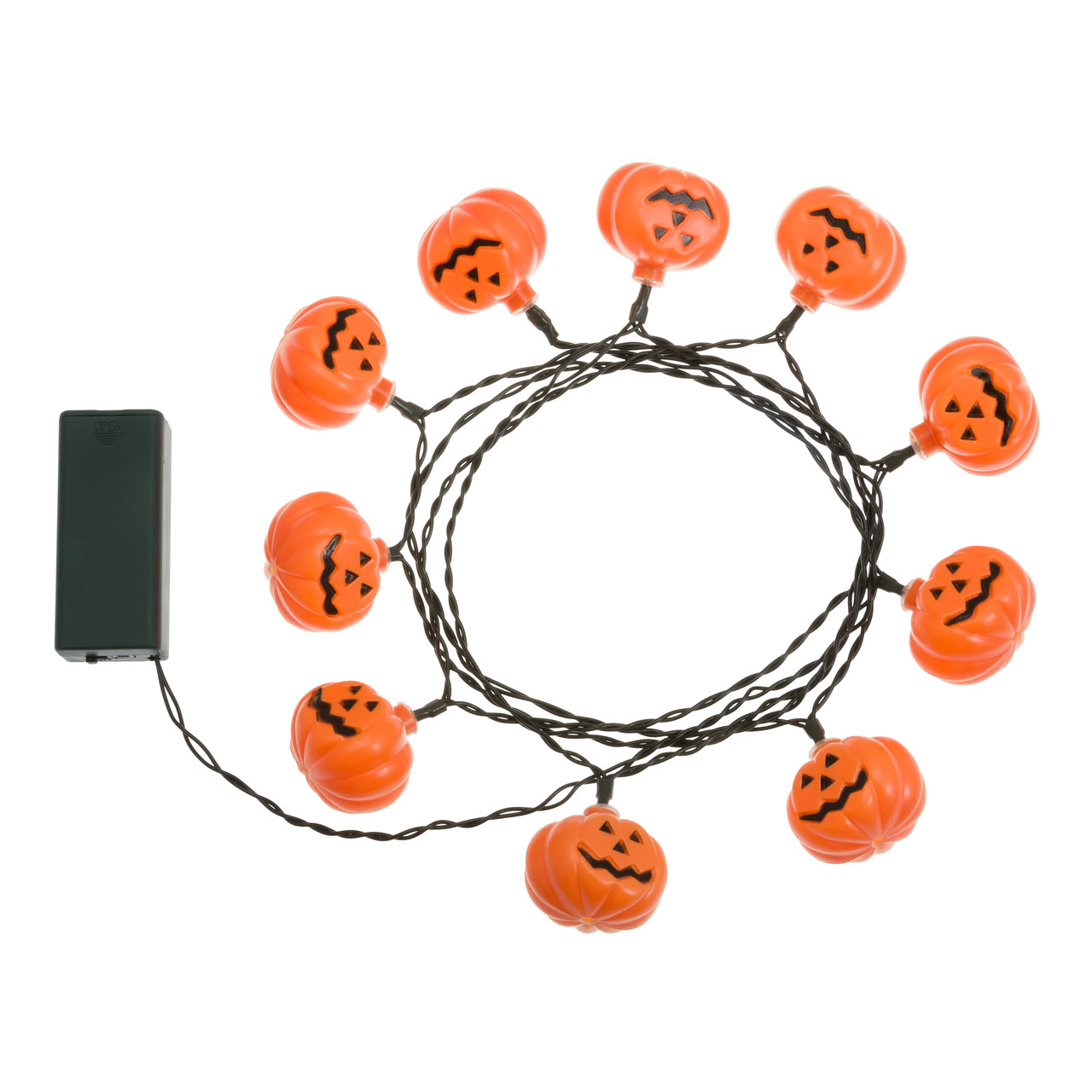 Guirlande 1,8 m, 10 citrouilles Halloween, led blanc froid 3 Guirlande 1,8 m, 10 citrouilles Halloween, led blanc froid 3
