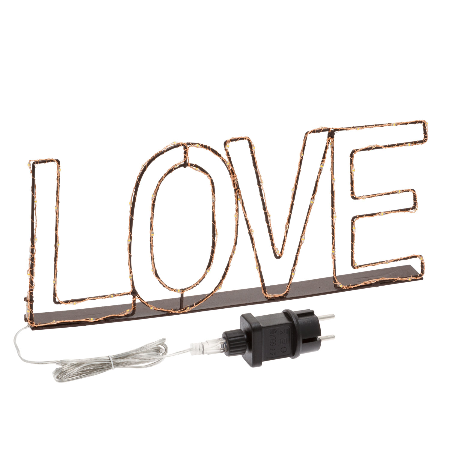 Leuchtschrift LOVE 36 x h 15 cm, 75 Micro LEDs warmweiß 5 Leuchtschrift LOVE 36 x h 15 cm, 75 Micro LEDs warmweiß 5