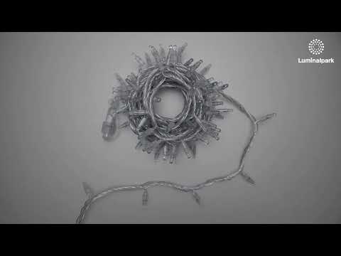 Lichterkette 10 m, 96 Maxi LEDs kaltweiß, transparentes Kabel, erweiterbar 2 Lichterkette 10 m, 96 Maxi LEDs kaltweiß, transparentes Kabel, erweiterbar 2