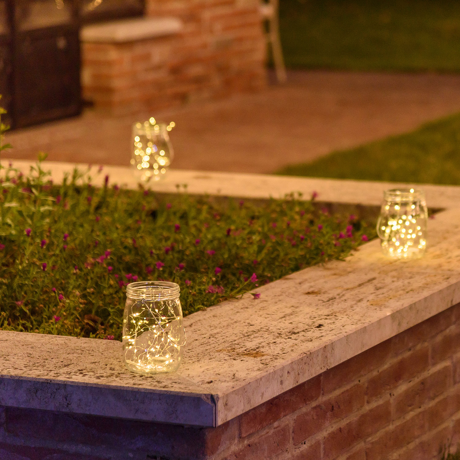 Barattolo di vetro con 80 micro led bianco caldo e freddo 8 Barattolo di vetro con 80 micro led bianco caldo e freddo 8
