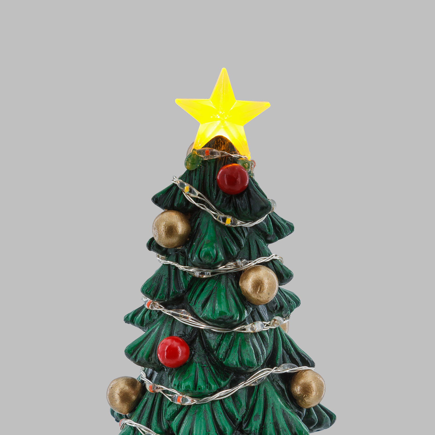 Villaggio di Natale, Albero Natale Microled, h 30 cm, musiche natalizie 7