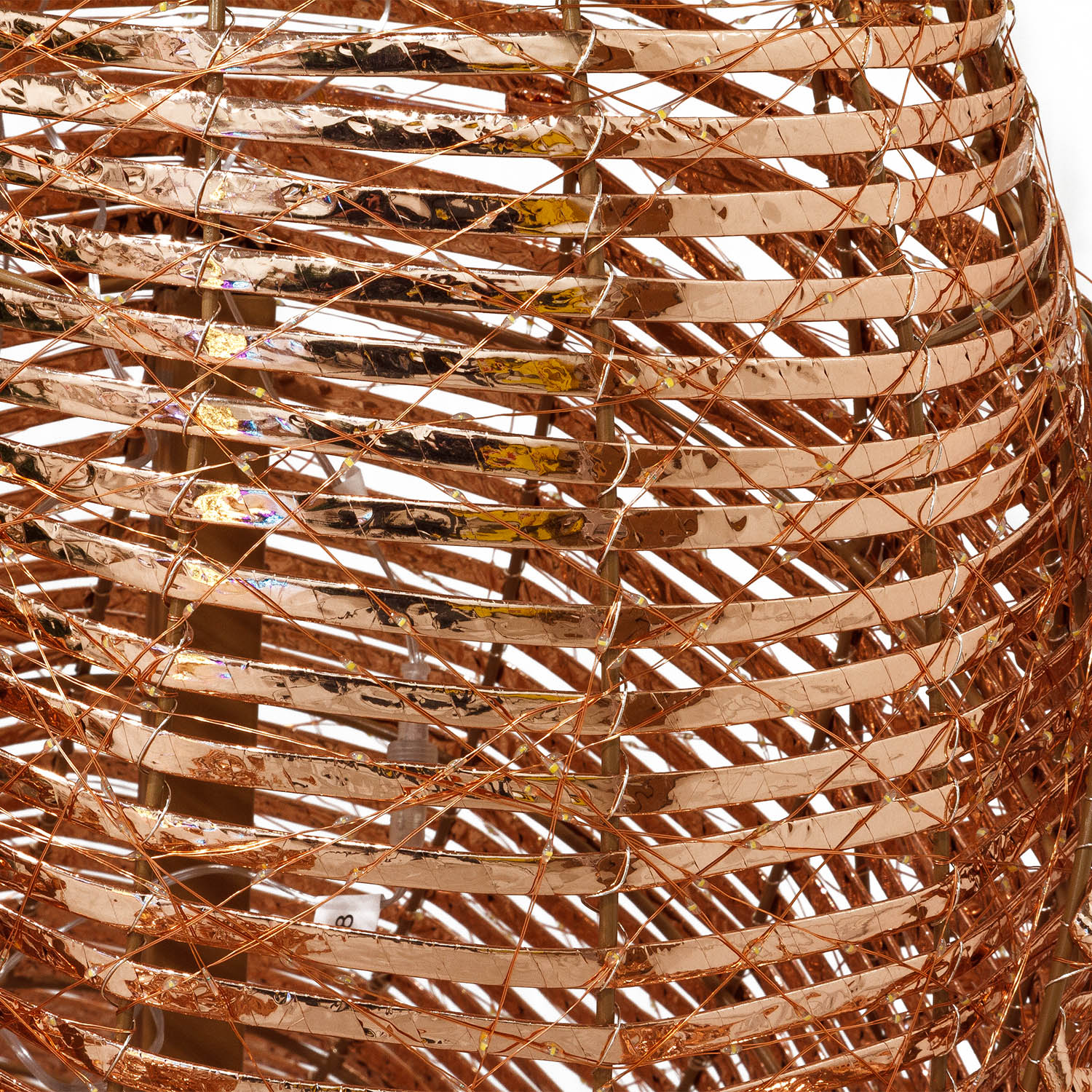 Renna Maxi a coste 3D Rose Gold, h 270 cm, 8300 microled bianco caldo 4