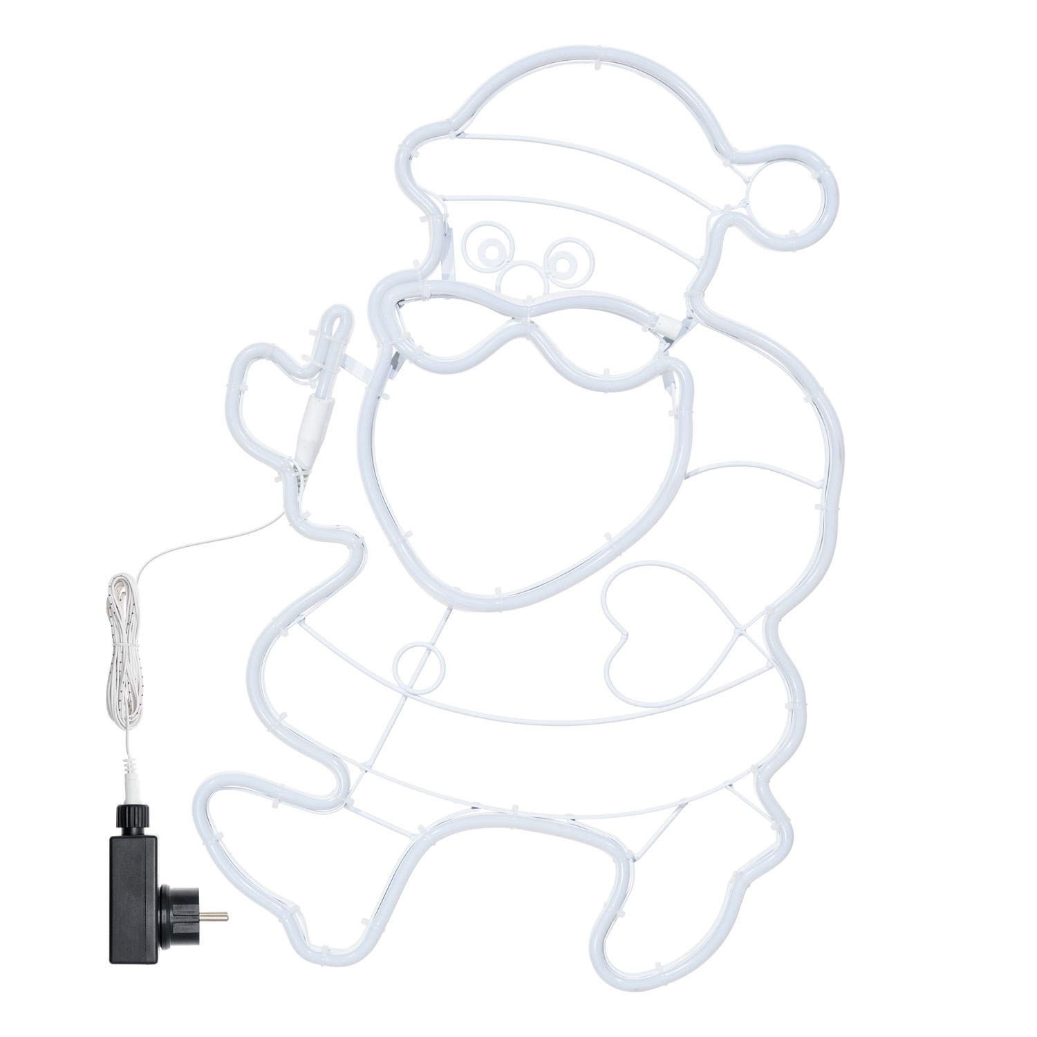 Lampe Père Noël en tube lumineux effet néon, 57 cm, led rouge, bleu et blanc froid 3 Lampe Père Noël en tube lumineux effet néon, 57 cm, led rouge, bleu et blanc froid 3