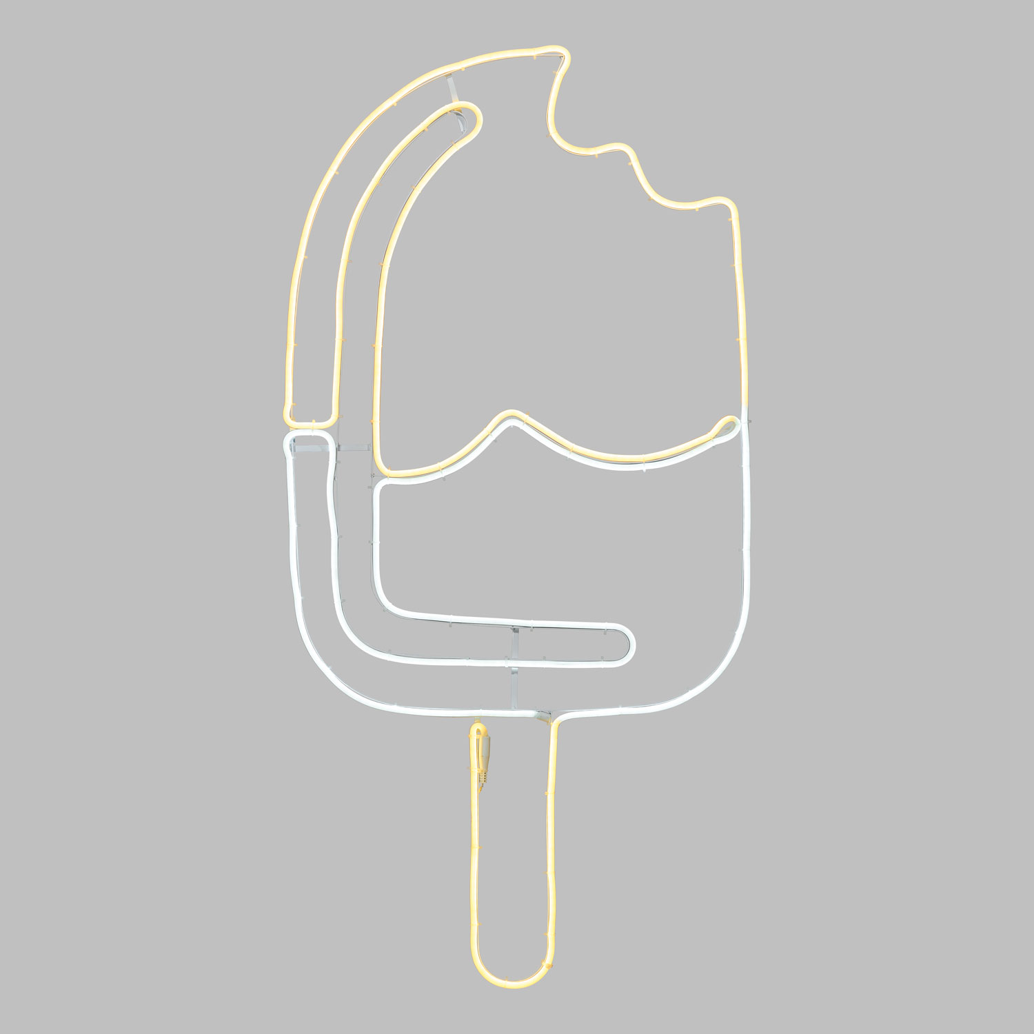 Glace décorative esquimeau en tube lumineux effet néon, 1,19 m, led blanc chaud et froid Glace décorative esquimeau en tube lumineux effet néon, 1,19 m, led blanc chaud et froid