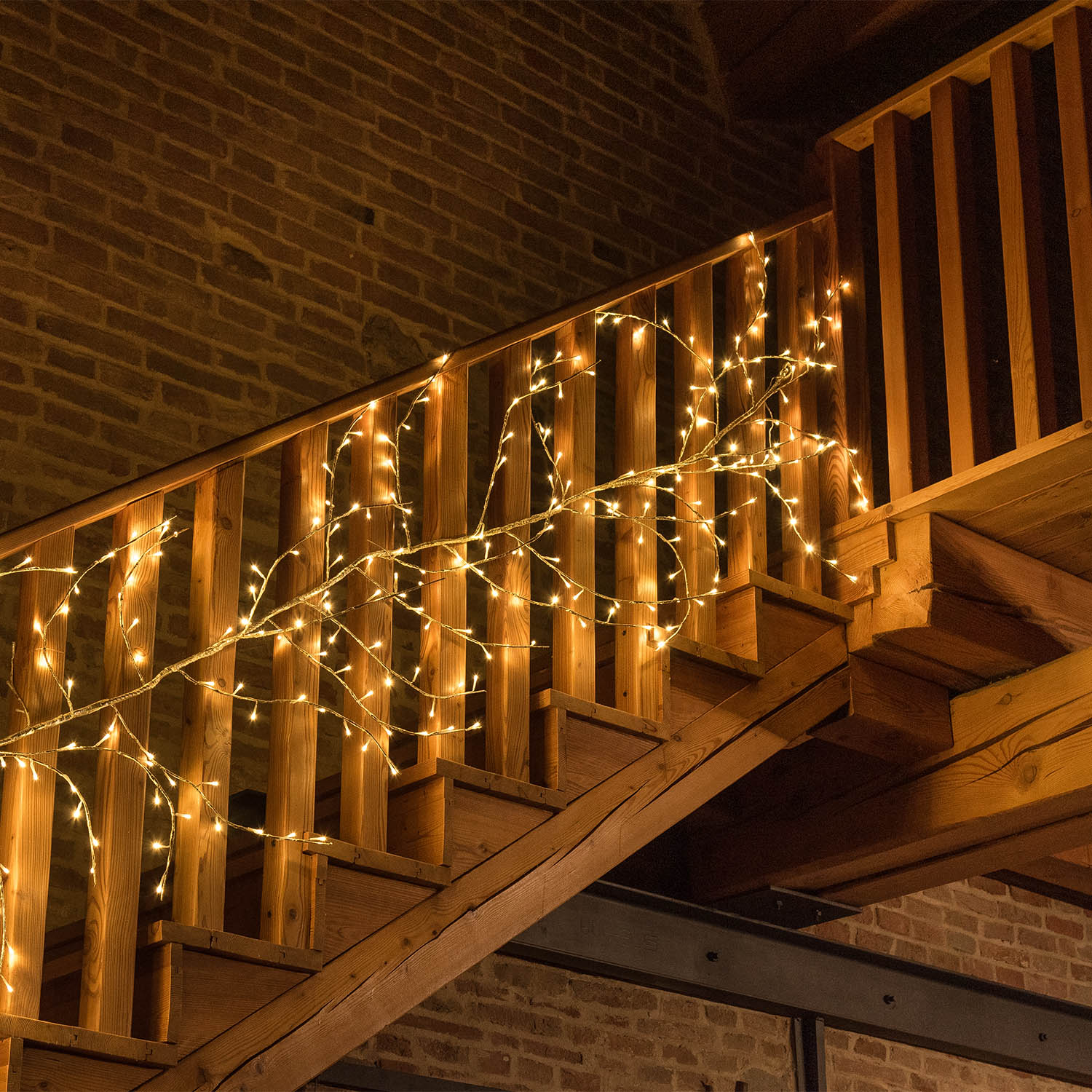 Branche Champagne 5 m, 480 led blanc chaud, prolongeable 3