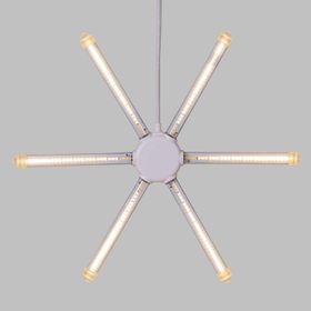 Météore 6 tubes, Ø 47 cm, 324 SMD Led blanc chaud