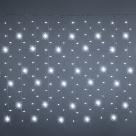 Tenda 4,5 x h 1,1 cm, 480 MiniLED bianco freddo, cavo bianco