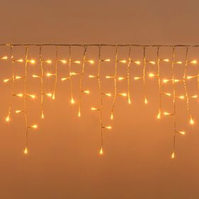 Stalattite Connect+ 5 x h 0,36 m, 400 led bianco caldo, cavo trasparente, prolungabile