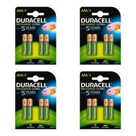 8 Pilas AAA recargables Duracell DU77 precargadas