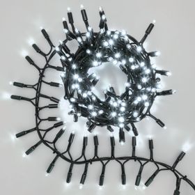 4m 200 White Flashled Maxiled Cluster Lights