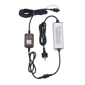 Trasformatore con Controller Connect+ fino a 6000 led, solo luce fissa, cavo nero