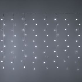 2 x h 1 m, 120 White LEDs, LightDrop Curtain Lights