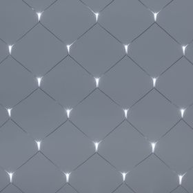 Filet Smart Connect, 2 x h. 1 mètres, 120 led blanc froid, câble blanc