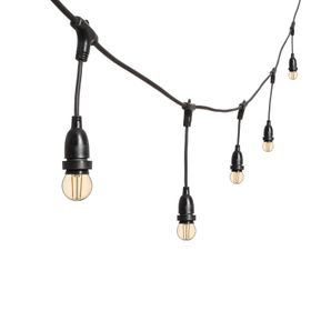 5m Lichterkette, 8 hängende LED Globo Birnen 2 Watt Ø 45 mm, h 30 cm, erweiterbar