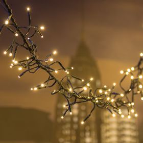 Cluster Lichterkette 11,5 m, 1100 Mini LEDs extra warmweiß
