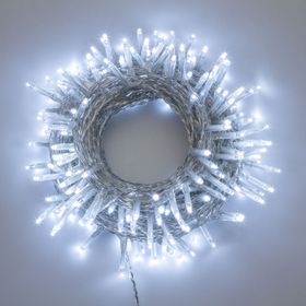 Lichterkette, 24,5 m lang, mit 600 kaltweißen LEDs 