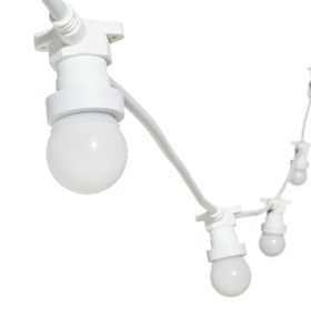 Guirnalda 5m con 5 bombillas led de 1,2W globo Ø 45mm de plástico