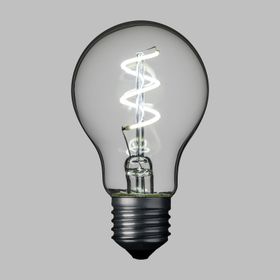 Serie VINTAGE LED 36V, Lampadina a goccia Ø 60 mm in vetro, led a spirale, bianco freddo