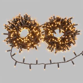 25 m Warm White Connect ProLine 36V String Lights, 500 maxiLEDs, green cable, connectable