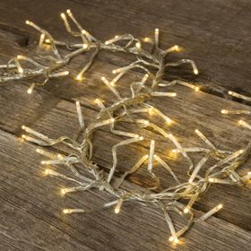 Cluster-Lichterkette 15 m, 1500 Mini LEDs warmweiß