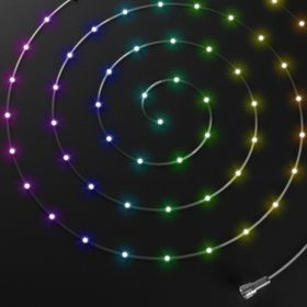 12,5m, 250 Pixel Leds RGB and Warm White, Dots Lights String, Twinkly Plus, Clear Cable